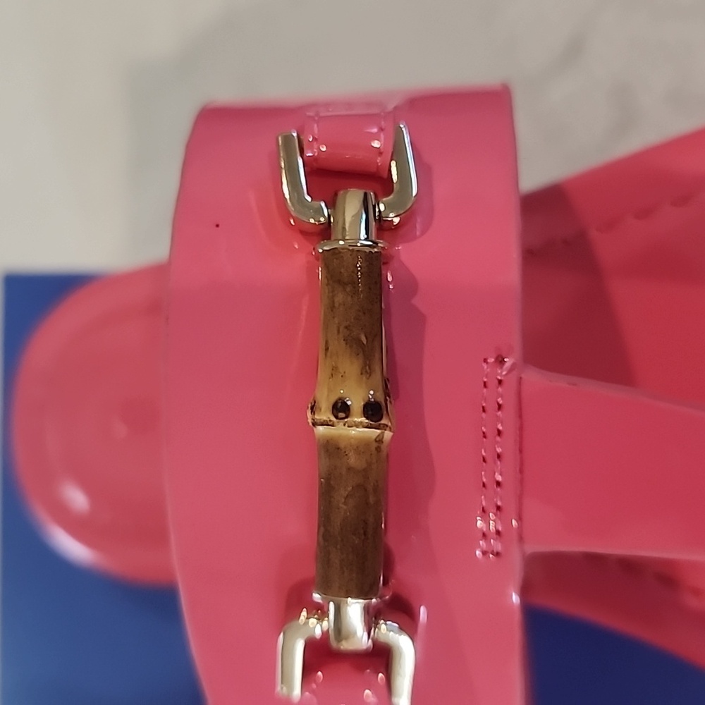 Vibrant  Sandals with Gold And Bamboo Accents - Picture 6 of 8